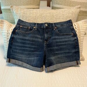 💙GAP Women’s 5” Mid Rise Girlfriend Denim Shorts/ Jean Shorts NWOT, Size 27/ 4